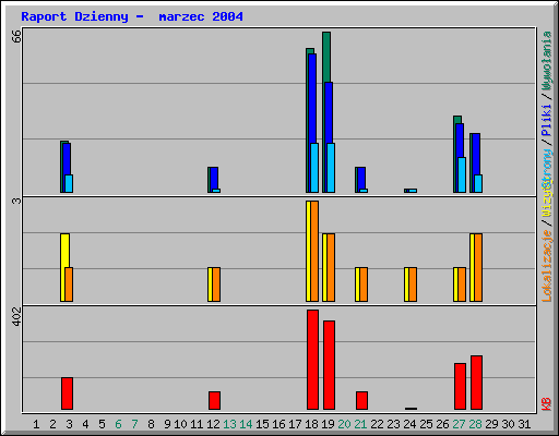 Raport Dzienny -  marzec 2004