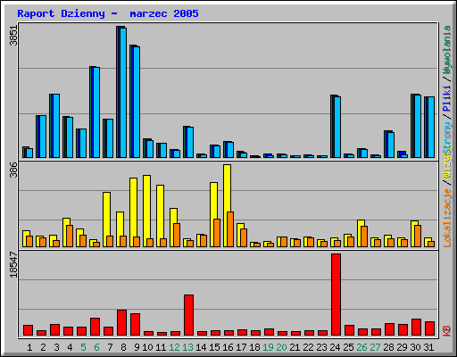 Raport Dzienny -  marzec 2005