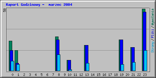 Raport Godzinowy -  marzec 2004
