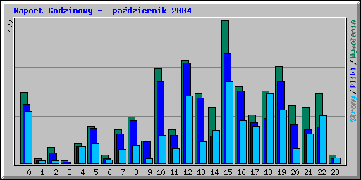 Raport Godzinowy -  padziernik 2004