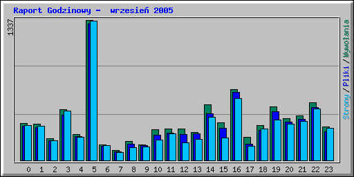 Raport Godzinowy -  wrzesie 2005