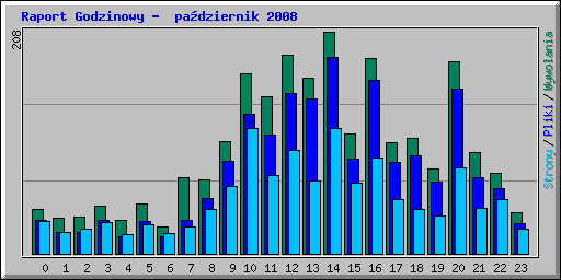 Raport Godzinowy -  padziernik 2008