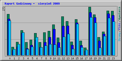 Raport Godzinowy -  sierpie 2009